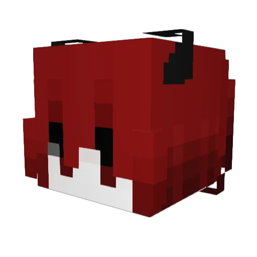 Kobuf Minecraft avatar head, 3D render