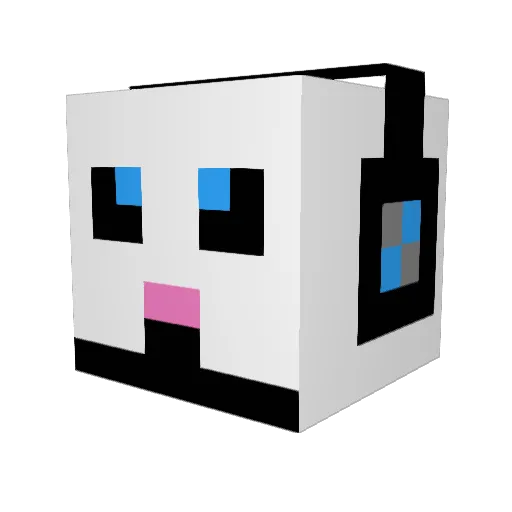 Kobune_Lee Minecraft avatar head, 3D render