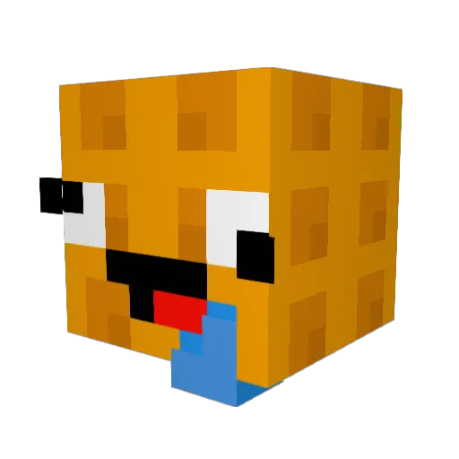 KoburaKami Minecraft avatar head, 3D render