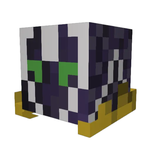 Kobuterimon Minecraft avatar head, 3D render
