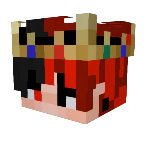 Kobuto78 Minecraft avatar head, 3D render