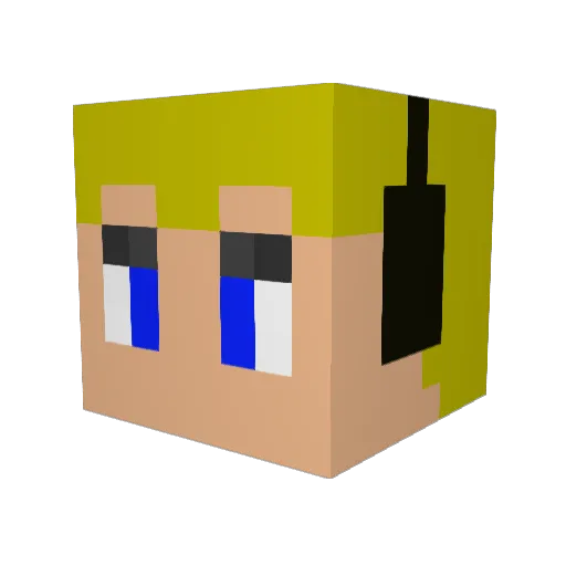 Koby15 Minecraft avatar head, 3D render
