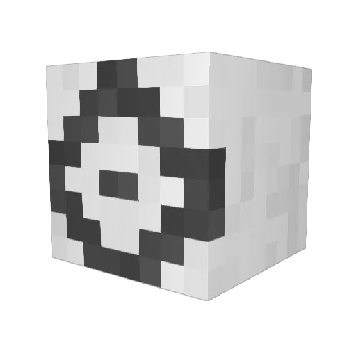 Kobyss Minecraft avatar head, 3D render