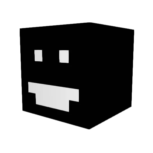 KochamCrack Minecraft avatar head, 3D render