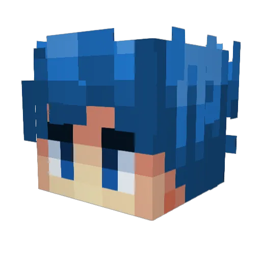 KochamPiwo2137 Minecraft avatar head, 3D render