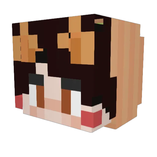KochengPurba Minecraft avatar head, 3D render