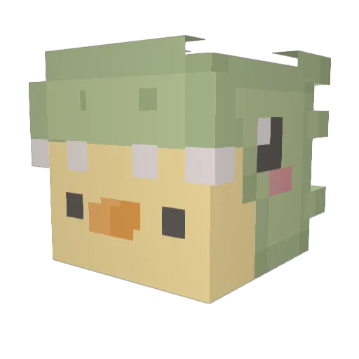 KochloeffelGHG Minecraft avatar head, 3D render
