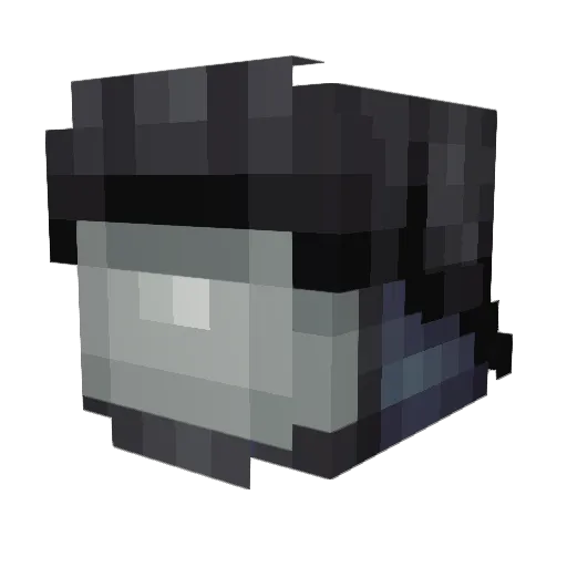 Kociiik Minecraft avatar head, 3D render