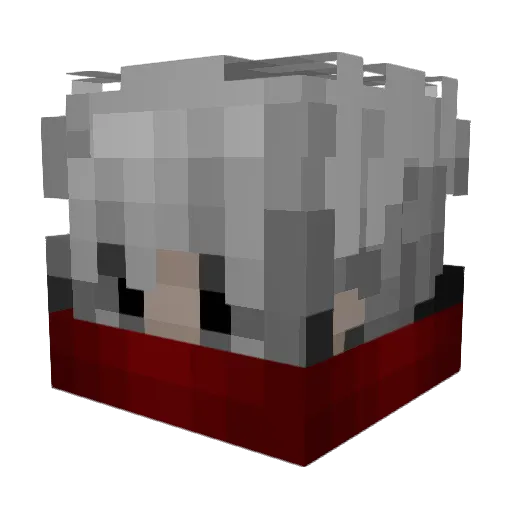 Kocin Minecraft avatar head, 3D render
