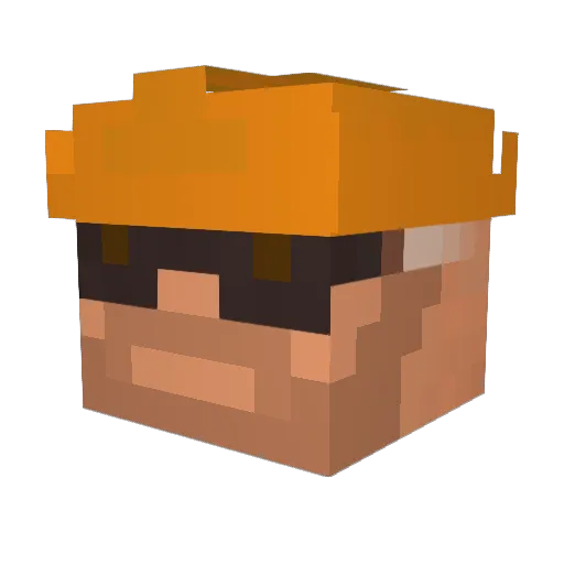 Kocken926 Minecraft avatar head, 3D render