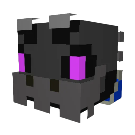 KocmocGR74 Minecraft avatar head, 3D render