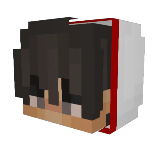 Kocogo Minecraft avatar head, 3D render