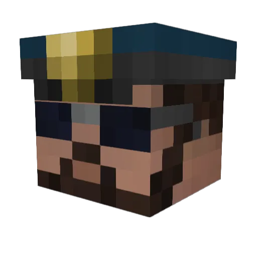 KodJaCozy Minecraft avatar head, 3D render