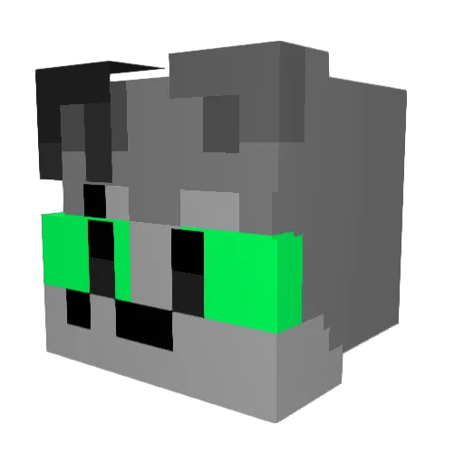 KodaTheGay Minecraft avatar head, 3D render