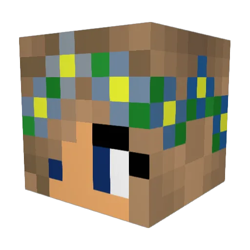 Koda_Bear06 Minecraft avatar head, 3D render