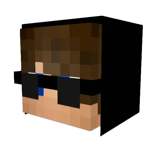 Koda_Mona Minecraft avatar head, 3D render