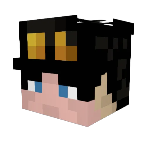 Koda_Sirout Minecraft avatar head, 3D render