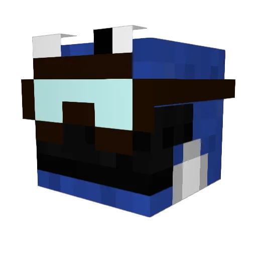 Koda_wahya Minecraft avatar head, 3D render
