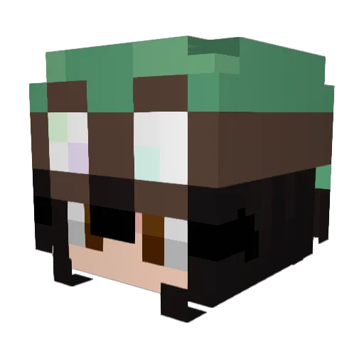 KodaiWada Minecraft avatar head, 3D render