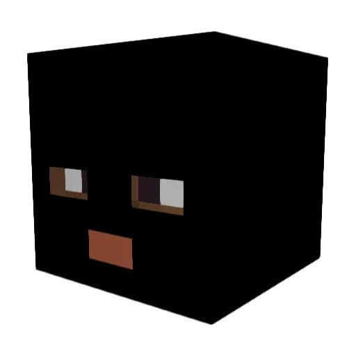 KodakWack Minecraft avatar head, 3D render