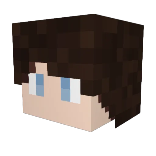 Kodakle Minecraft avatar head, 3D render