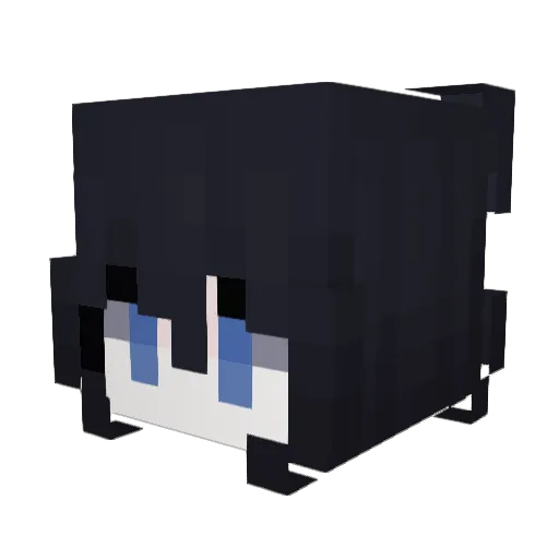Kodaku99 Minecraft avatar head, 3D render