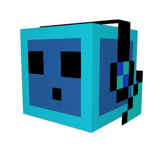 Kodav13 Minecraft avatar head, 3D render