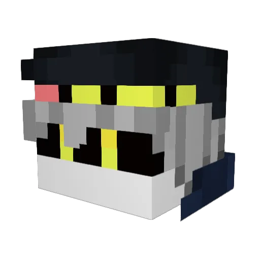 Kodax484 Minecraft avatar head, 3D render