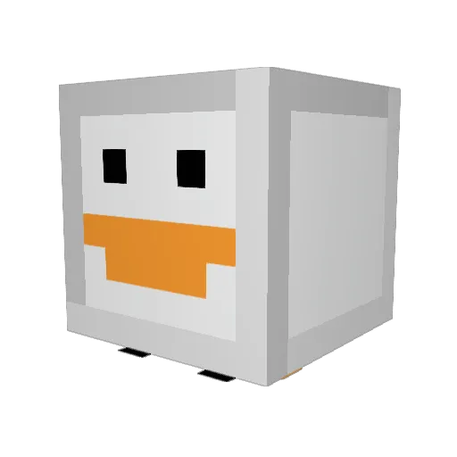 Kodaxxe Minecraft avatar head, 3D render