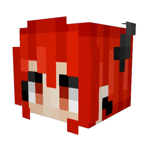 Kode1551 Minecraft avatar head, 3D render