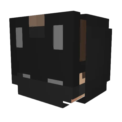 Kodeii Minecraft avatar head, 3D render