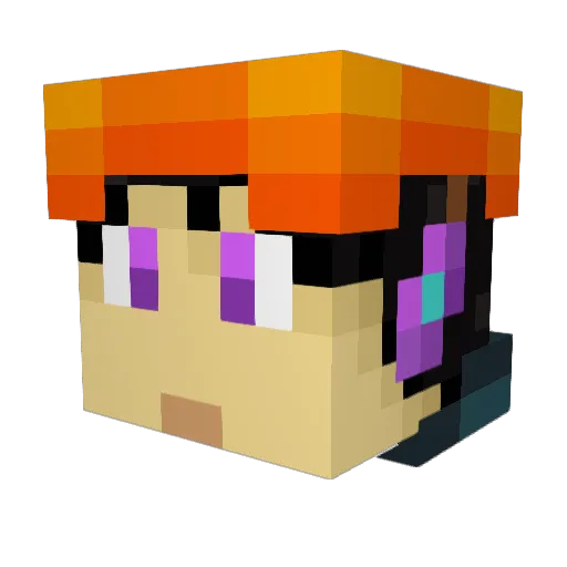 Kodeplay10 Minecraft avatar head, 3D render