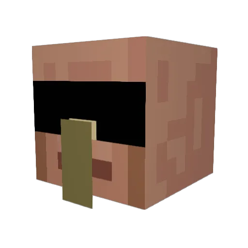 Kodetropp Minecraft avatar head, 3D render
