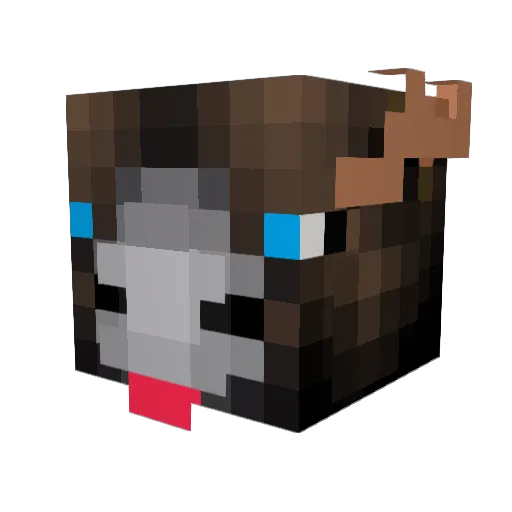 KodeyReindeer Minecraft avatar head, 3D render