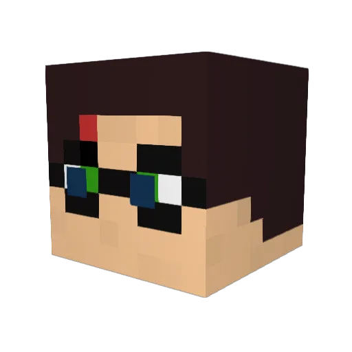 Kodie024 Minecraft avatar head, 3D render