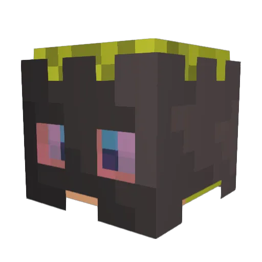 KodixTM Minecraft avatar head, 3D render