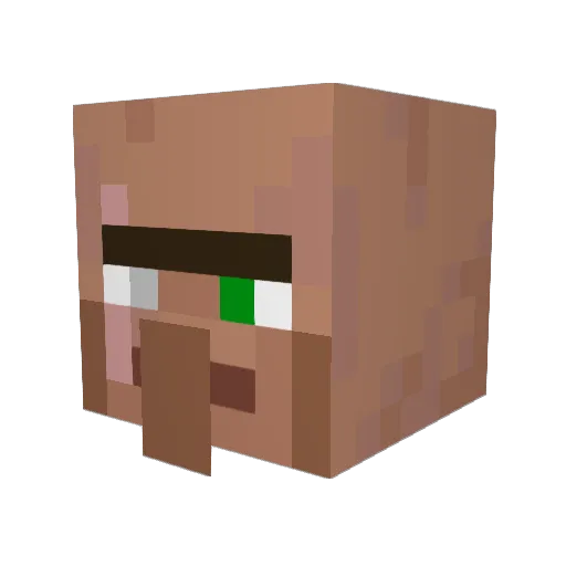 Kodofuku Minecraft avatar head, 3D render