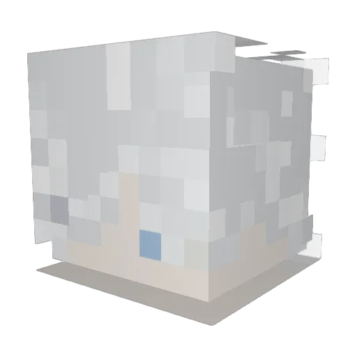 Kodoku312 Minecraft avatar head, 3D render