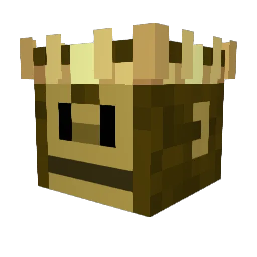 Kodomonki Minecraft avatar head, 3D render