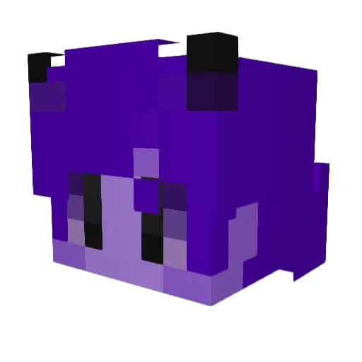 Kodramo Minecraft avatar head, 3D render