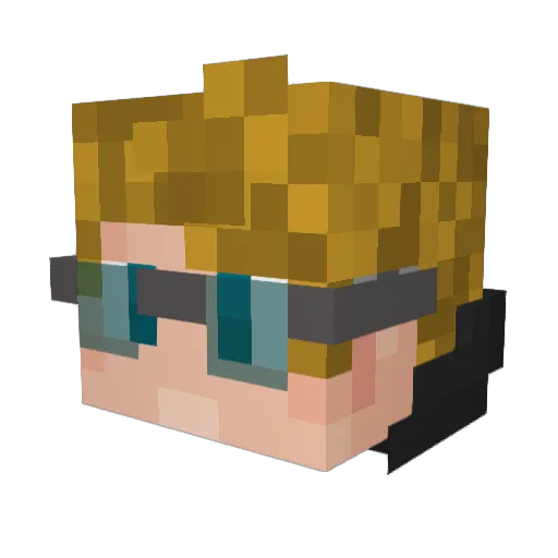 Kodran0 Minecraft avatar head, 3D render