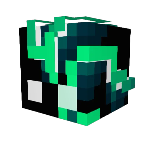 Kodren Minecraft avatar head, 3D render