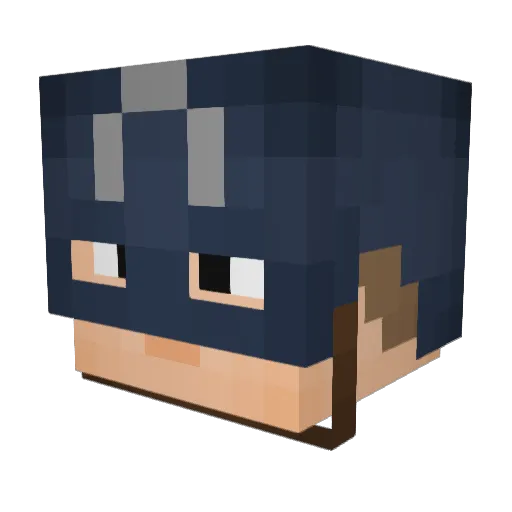 Koduss Minecraft avatar head, 3D render