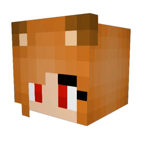 Koegi Minecraft avatar head, 3D render