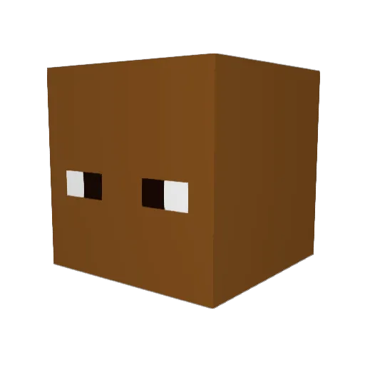 KoeleXander Minecraft avatar head, 3D render