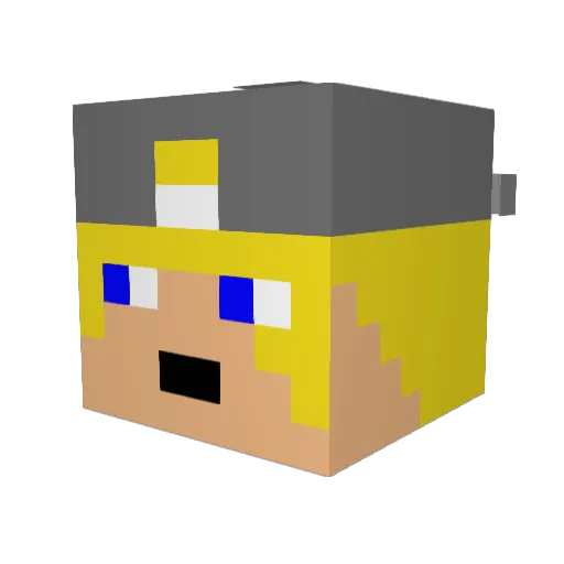 Koenhuts8888 Minecraft avatar head, 3D render