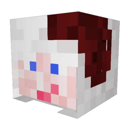 Koerttois Minecraft avatar head, 3D render