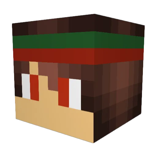 KoesKoesK Minecraft avatar head, 3D render