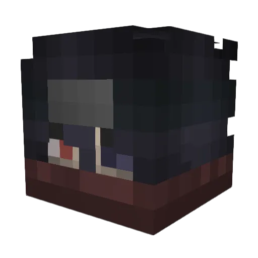 Koesse Minecraft avatar head, 3D render