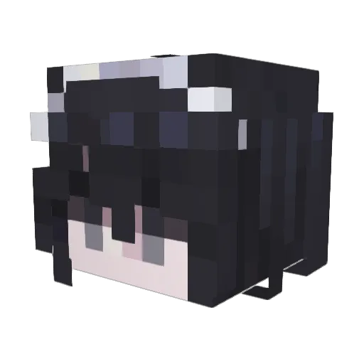 Kofeynaya Minecraft avatar head, 3D render